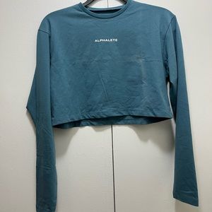 Long Sleeve Alphalete crop top
